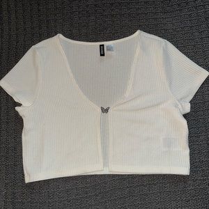 H&M Cropped Shirt